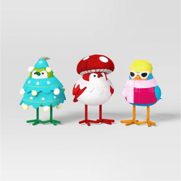 Target Wondershop 3 Piece Featherly Friends Birds - Picture 1 of 12